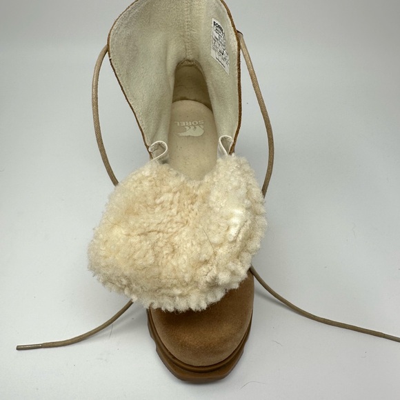 Sorel Women's JOAN OF ARCTIC WEDGE III LACE COZY Bootie SZ 9 - Picture 14 of 16